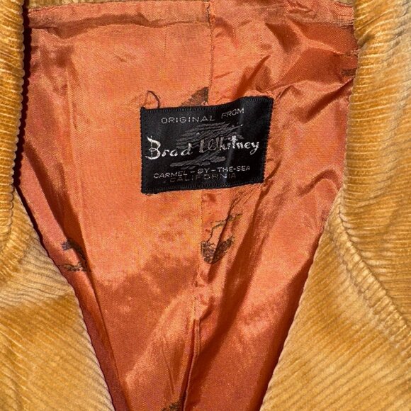 Vintage Brad Whitney Carmel by the Sea Brown Corduroy Blazer Jacket Medium - Picture 5 of 14